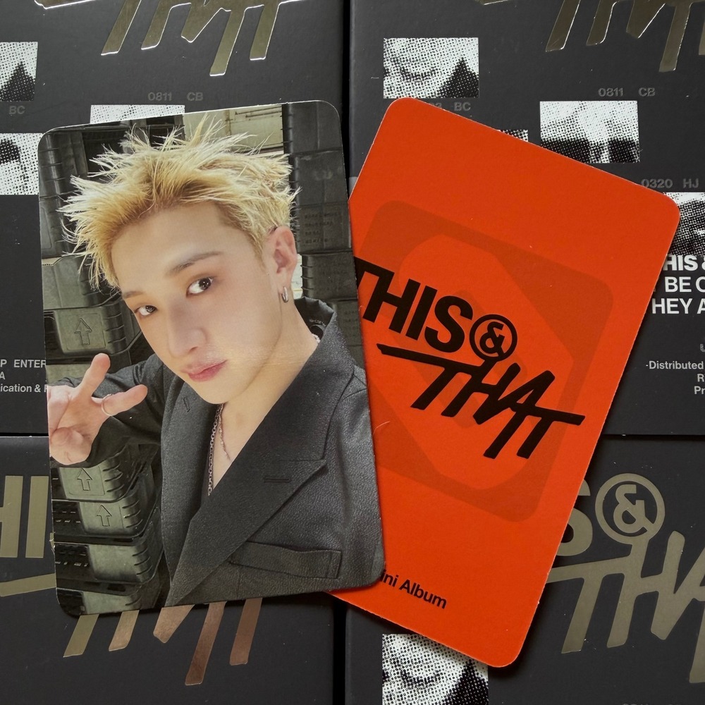 STRAY KIDS BANGCHAN This & That Photocard